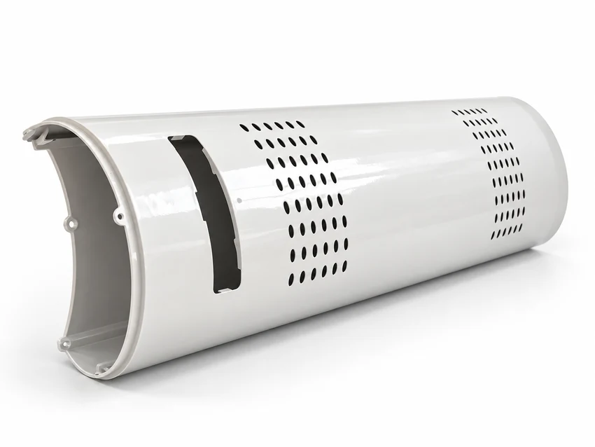 Vented appliance housing