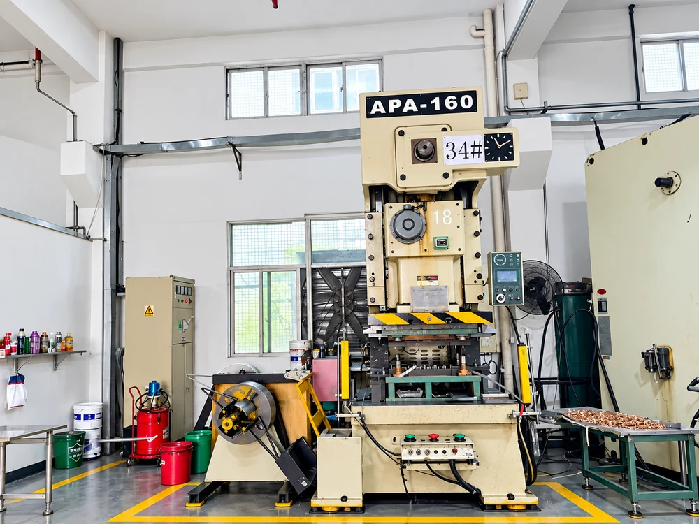 APA-160 stamping press on the ZOFVAN factory floor
